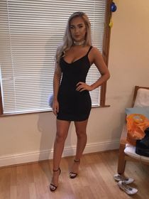 Cute ebony girl deeply